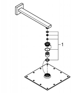 Верхний душ Grohe Rainshower Allure 26054000