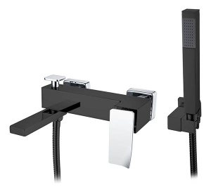 Смеситель для ванны Boheme Q 143-BCR.2 Black Chrome