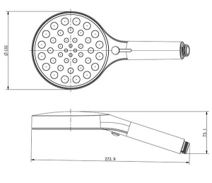 Душевая лейка со шлангом Vincea Inspire VSHN-3I2HGM