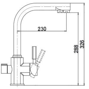 Смеситель для кухонной мойки Kaiser Decor 40144-6 под фильтр