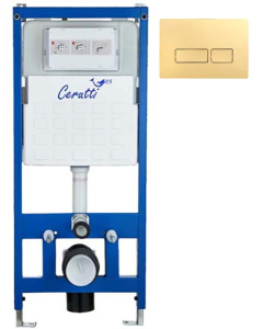 Инсталляция для унитаза Cerutti CR555 с кнопкой CR02CG