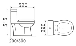 Напольный унитаз SantiLine SL-5015