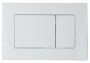 Комплект инсталляции Berges Atom Line 410 с белой кнопкой и подвесным унитазом Lavinia Boho Biore Compacto Rimless 330402CR