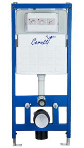 Инсталляция для унитаза Cerutti CR555 с кнопкой CR02WH