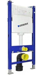 Комплект инсталляции Geberit Duofix с панелью смыва Delta 21 и подвесным унитазом WeltWasser Merzbach 041 GL-WT