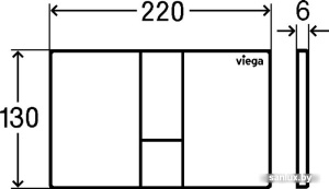 Панель смыва Viega Visign for Style 24 8614.1 (хром матовый) 773 274 фото 2