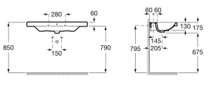 Умывальник Roca Gap A3270MA000