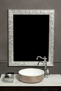 Зеркало Boheme Linea 535 белое / серебро